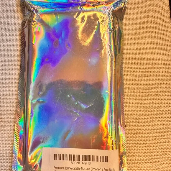 NWT iPhone 15 Pro Case with Magnetic Invisible Ring Stand Camera Lens Protection - Picture 7 of 7